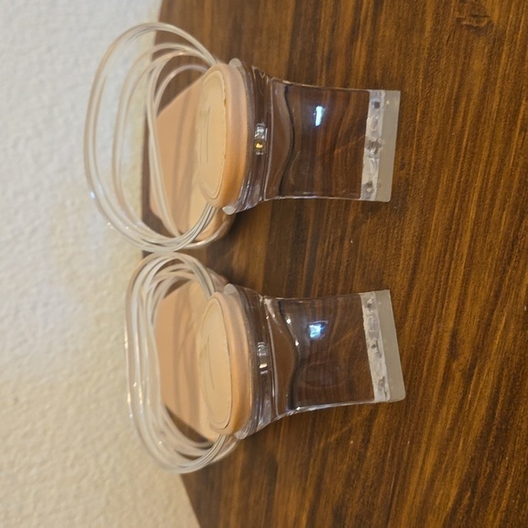 LULU'S Womens Clear Strappy Nude HEELS slip on Neutral Minimalist Sz.8.5 - Picture 4 of 11